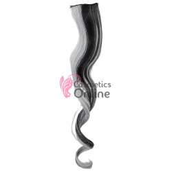 Extensie de par suvita dubla ondulata Vigurous de 45 cm cu 2 clipsuri SUV - 39474 Cenusiu Mixt